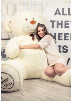 Большой белый медведь игрушка Алекс 210 см